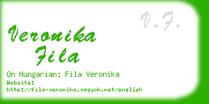veronika fila business card